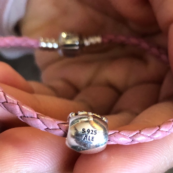 Pandora Leather Bracelet & Necklace Set with 7 Charms - Picture 11 of 11